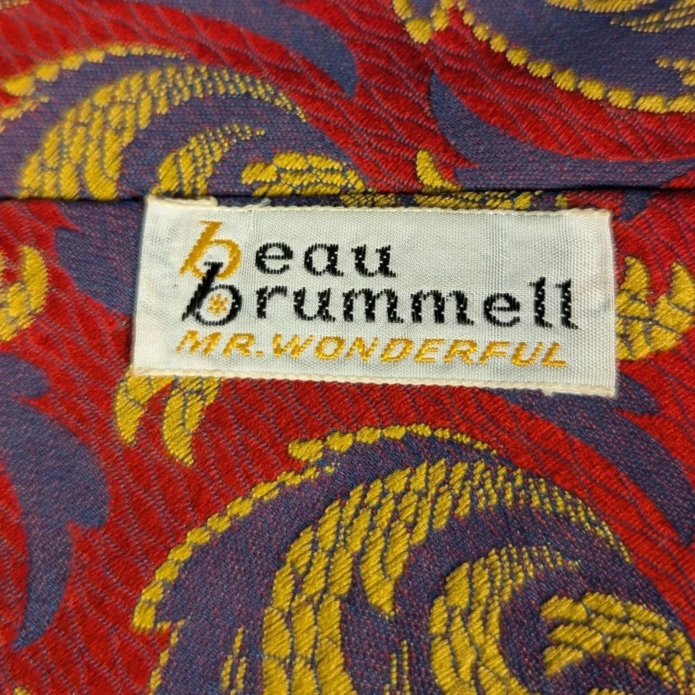Vintage 60s 70s Beau‎ Brummell Mr. Wonderful Kipper Tie 4